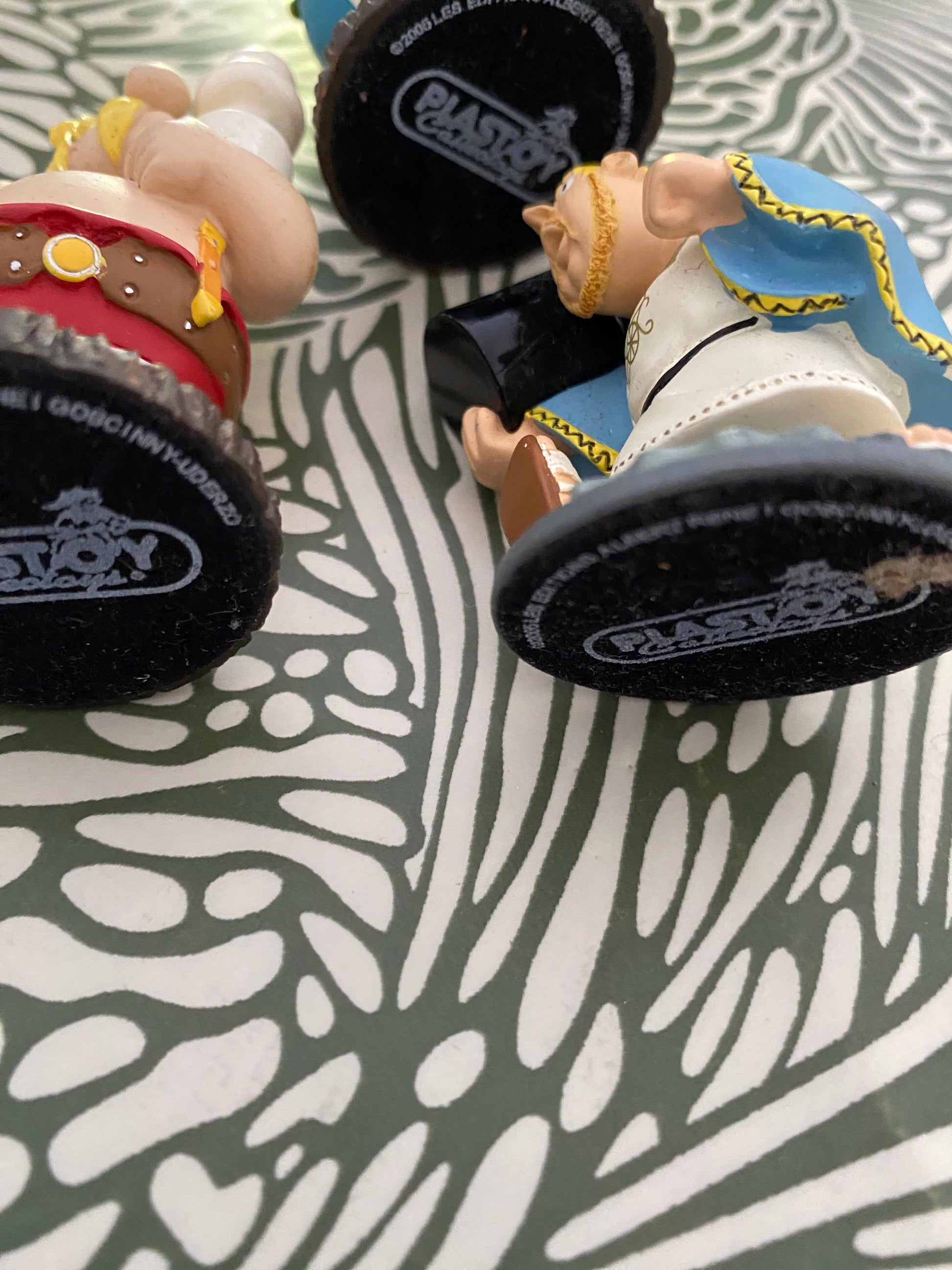Figurines anciennes en plomb Astérix et Obelix Plastoy. Pour jeux d’échecs Lot de 3.