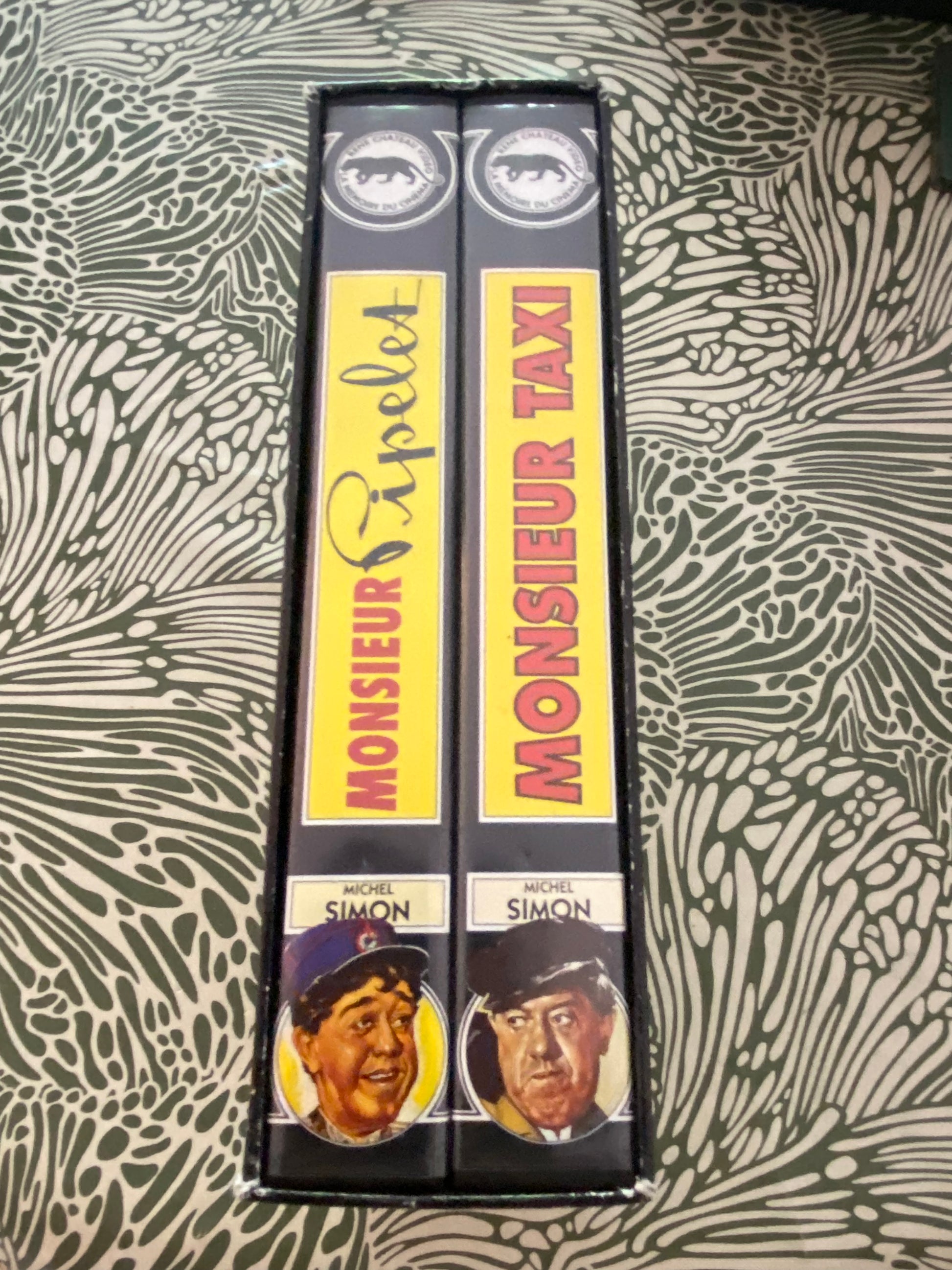 Cassette vidéo coffret Monsieur Taxi. Monsieur Riplet. Michel Simon et Louis de Funès