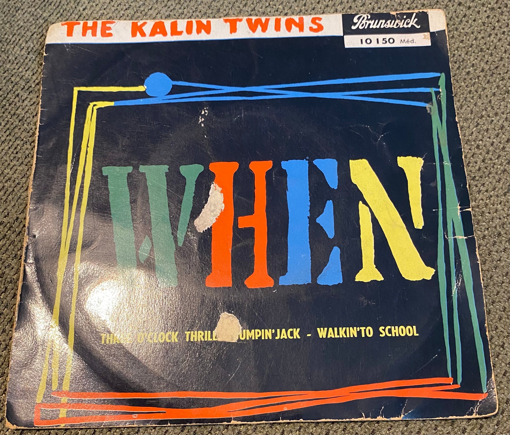 Disque vinyle 45 tours The Kalin Twins. When