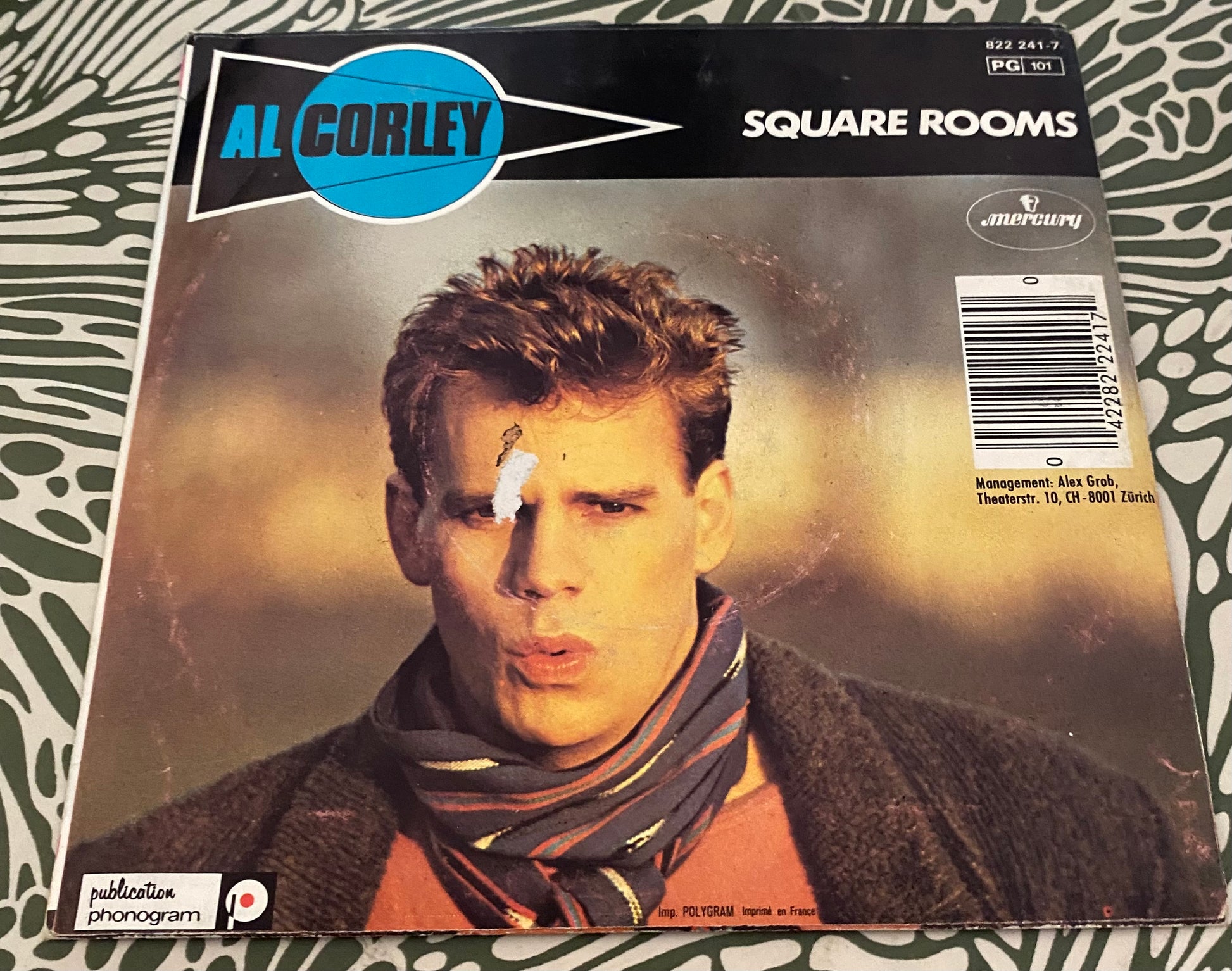 Disque vinyle 45 Tours Al Corley. Square Rooms