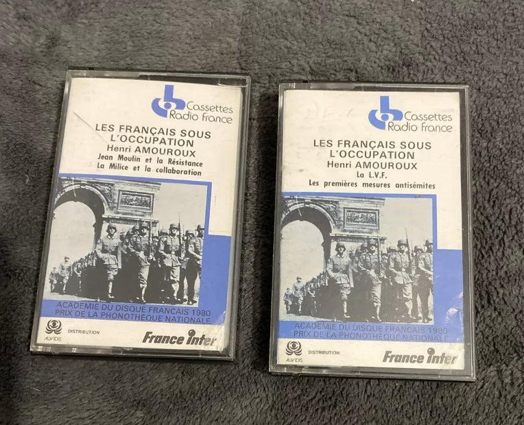 Cassette audio Les Français sont l’occupation. Radio France Lot de 2