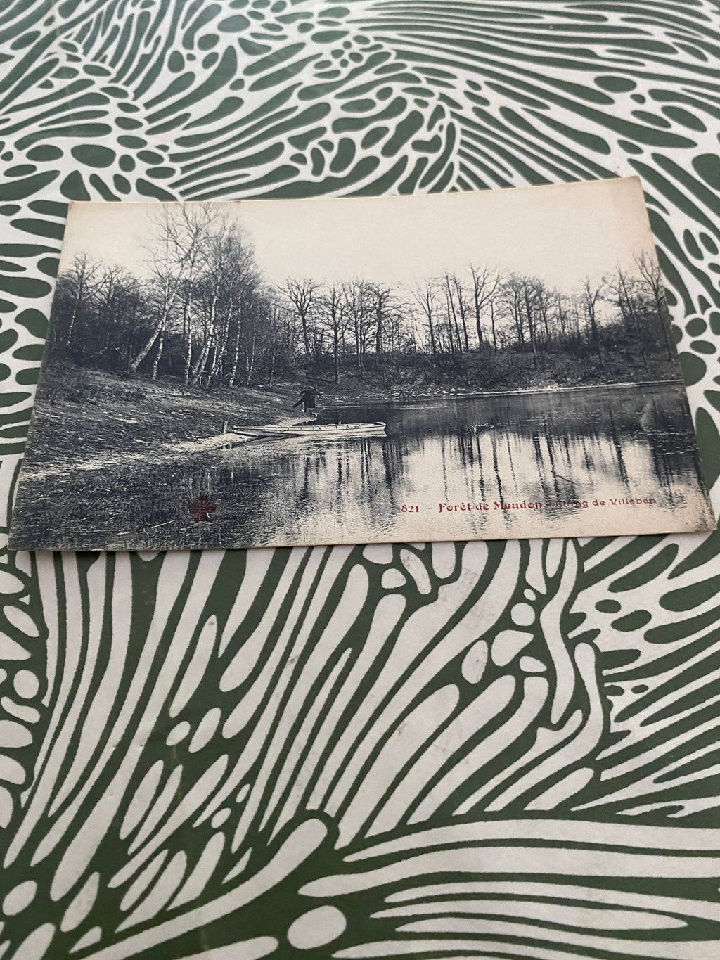 Carte postale ancienne Forêt de Meudon Étang de Villebon