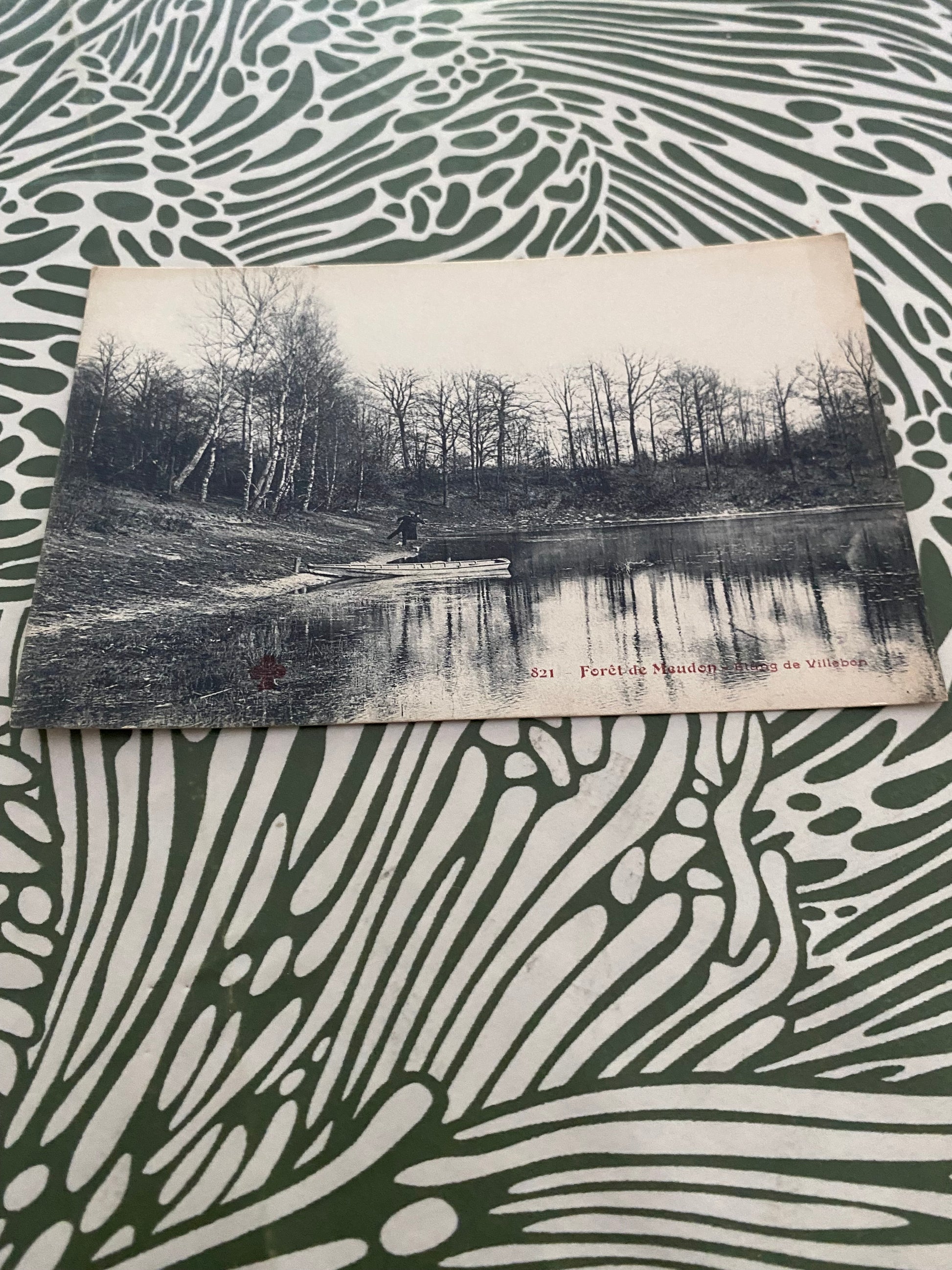 Carte postale ancienne Forêt de Meudon Étang de Villebon