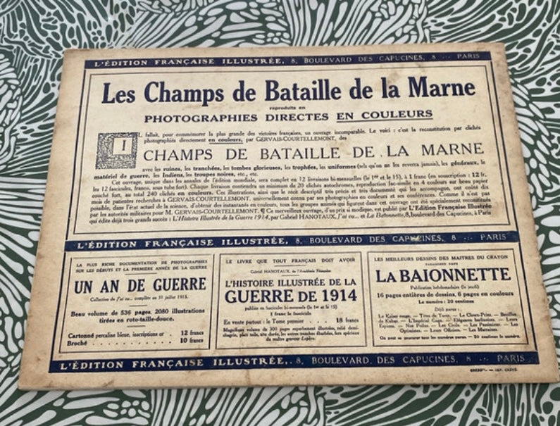 Revue Portfolio les champs de bataille de la Marne. Numéro 2. Début 1900