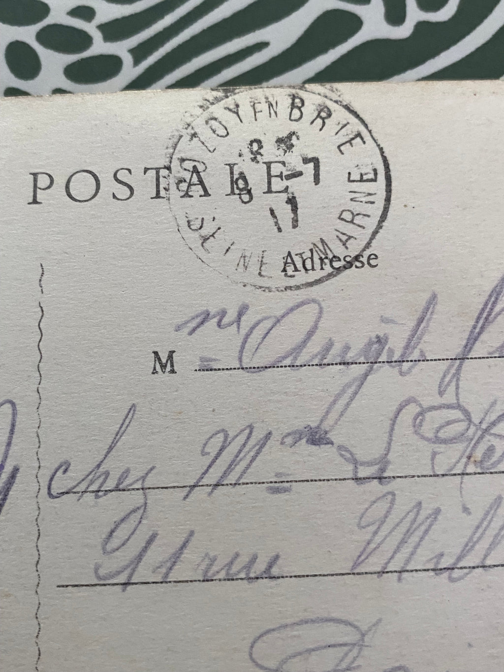 Carte postale ancienne. Rozoy-en-brie. Les communs du château du Breuil