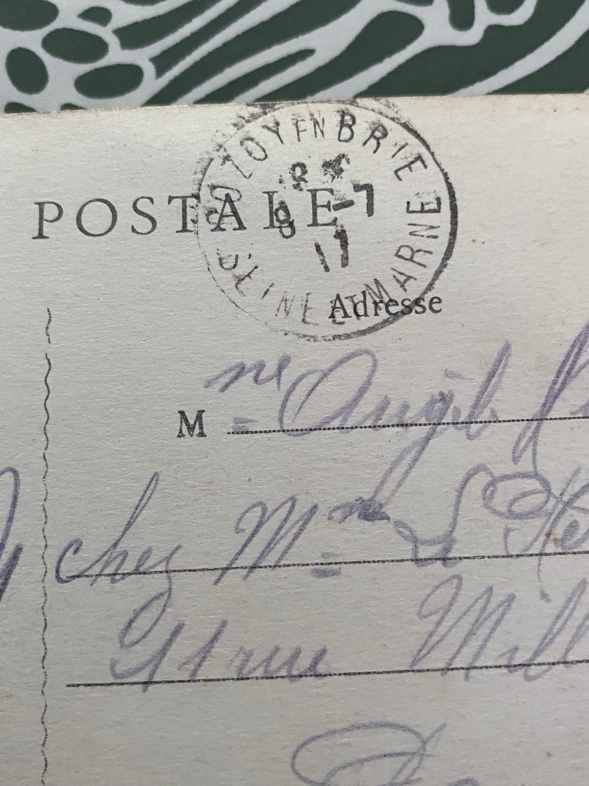Carte postale ancienne. Rozoy-en-brie. Les communs du château du Breuil