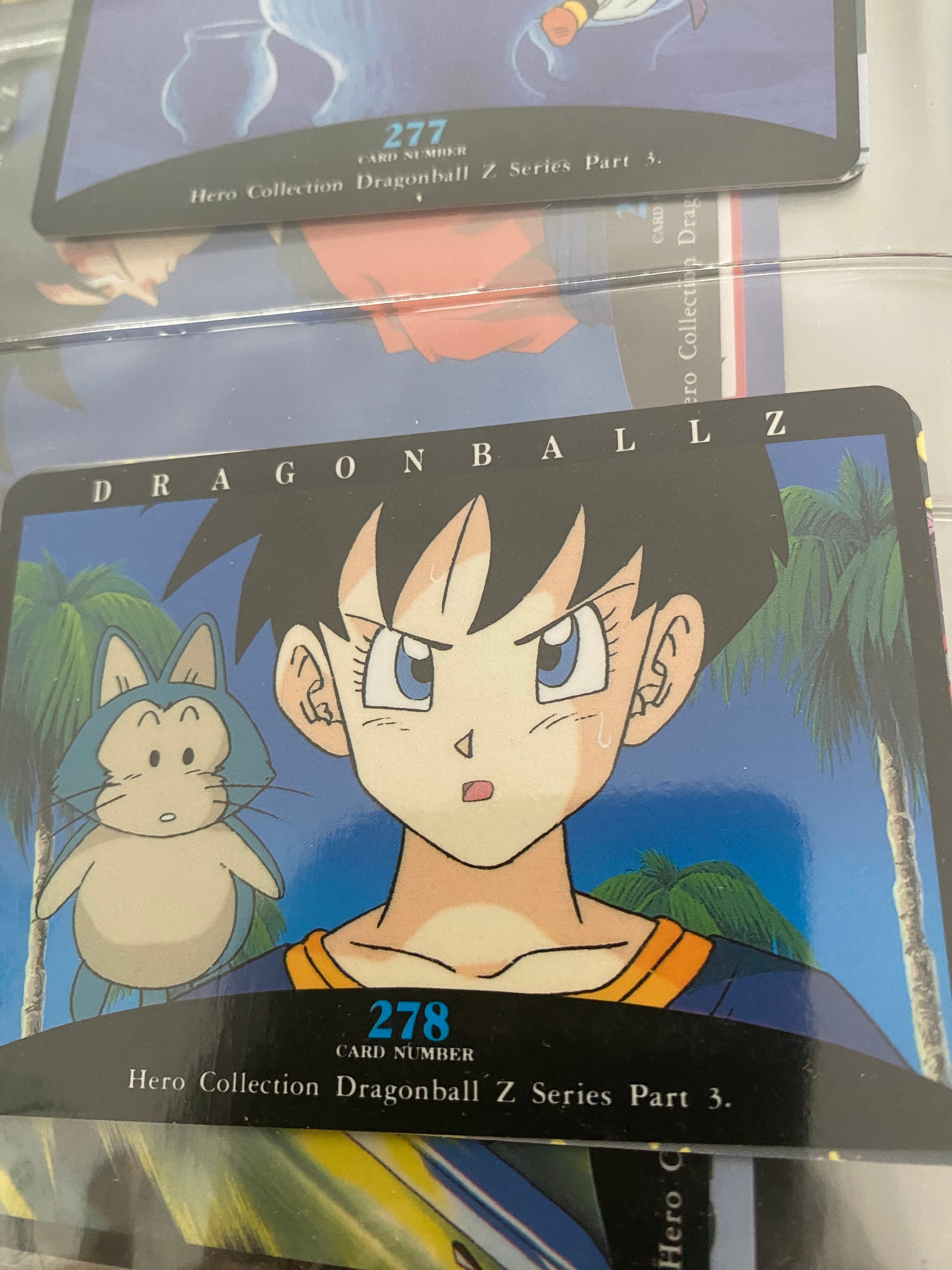 Dragon Ball Z part 3 cartes de collection numéro 276.277.278 Lot de 3