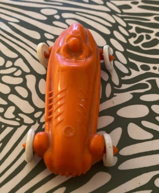 Voiture de course publicitaire en Plastique année 50