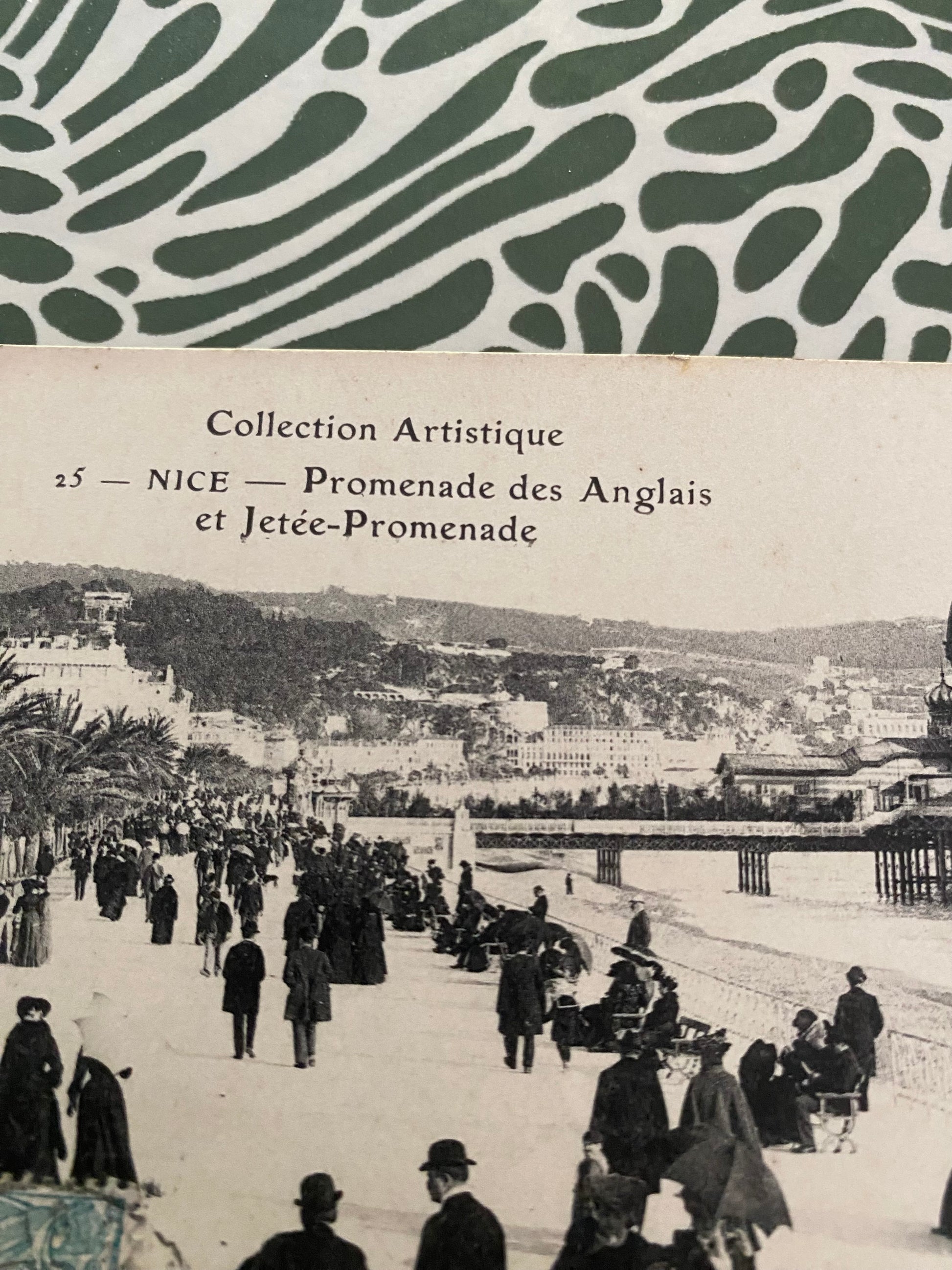 Carte postale ancienne. Nice Promenade des Anglais et jetée-Promenade