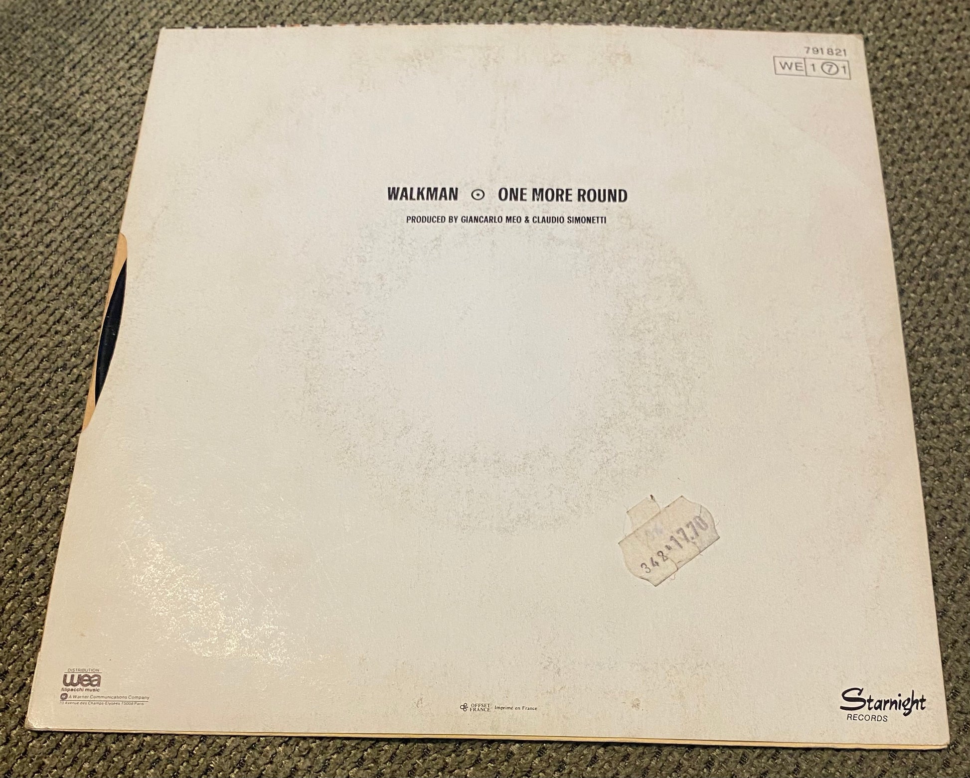 Disque vinyle 45 tours Kasso Walkman version originale