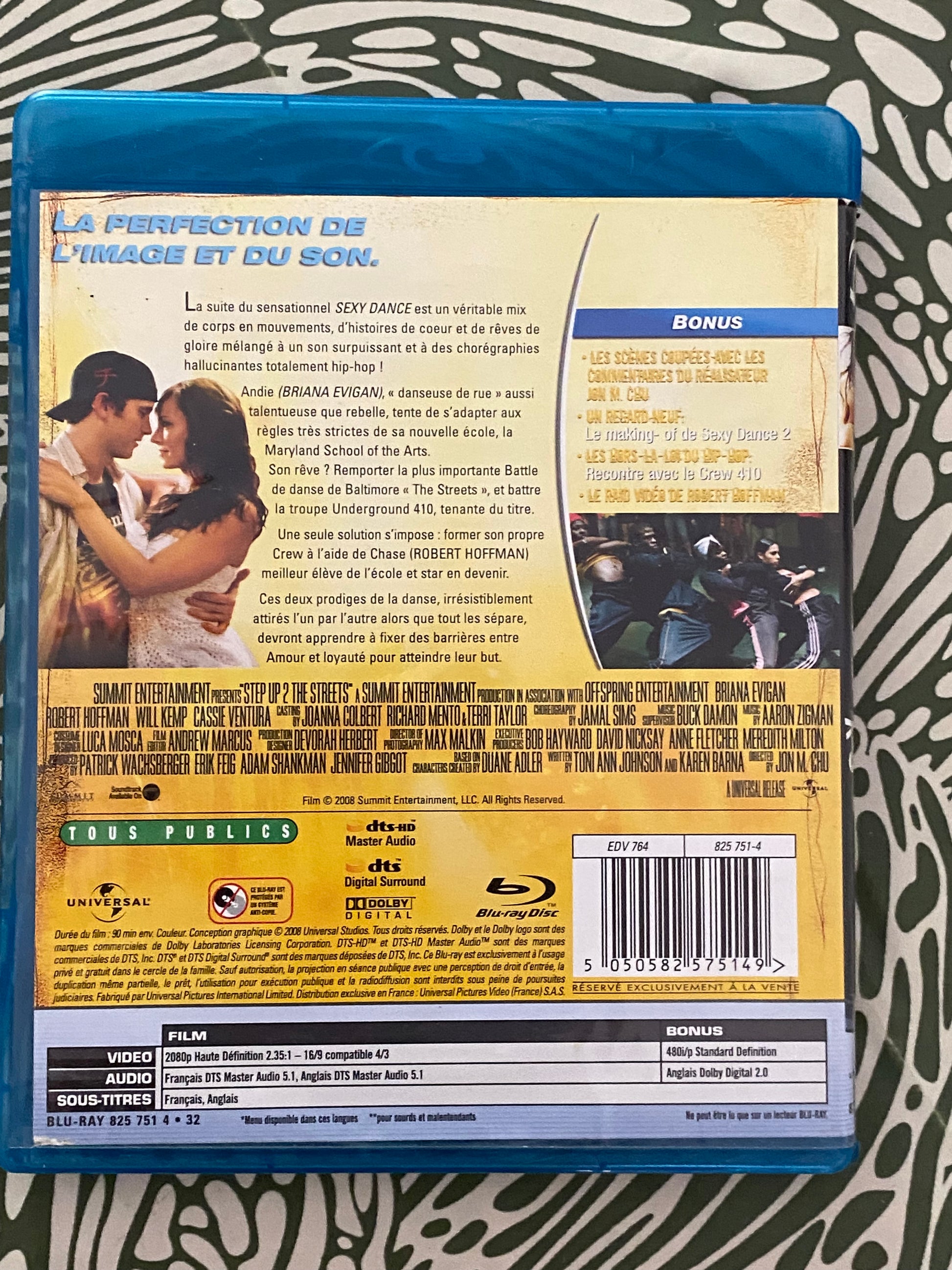 DVD film Blu-ray Sexy Dance 2