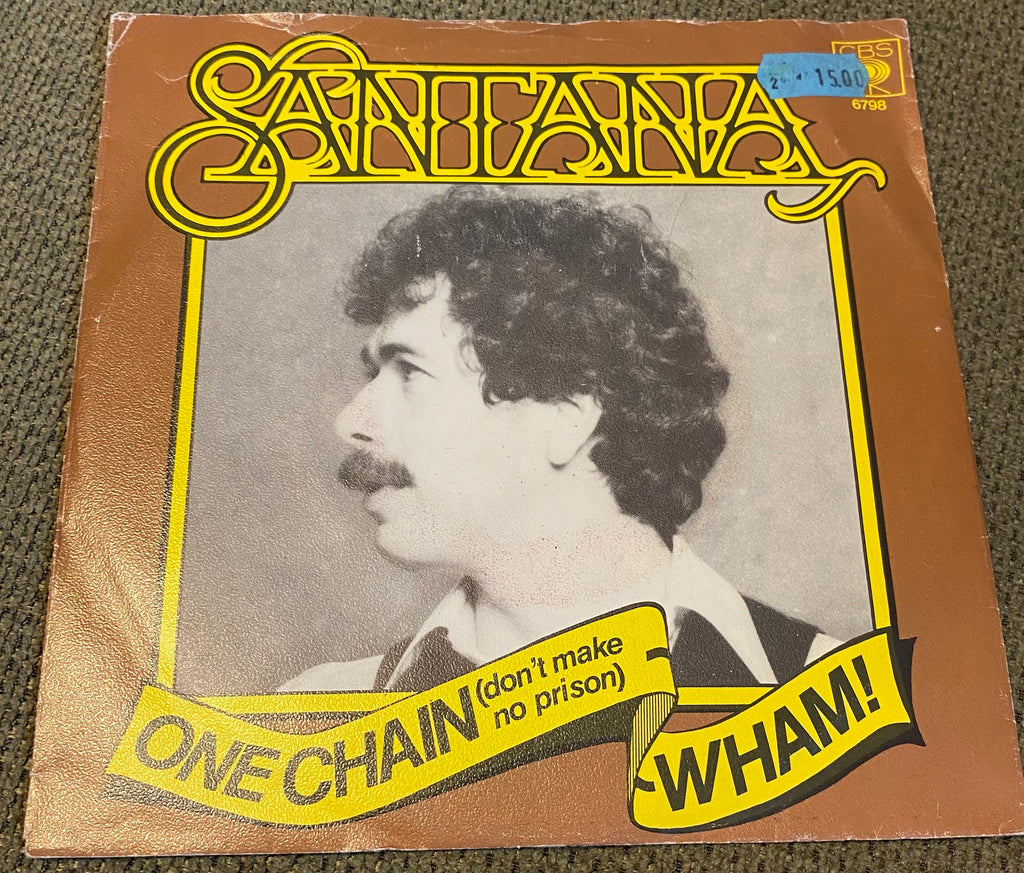 Disque vinyle 45 tours Santana. One chain