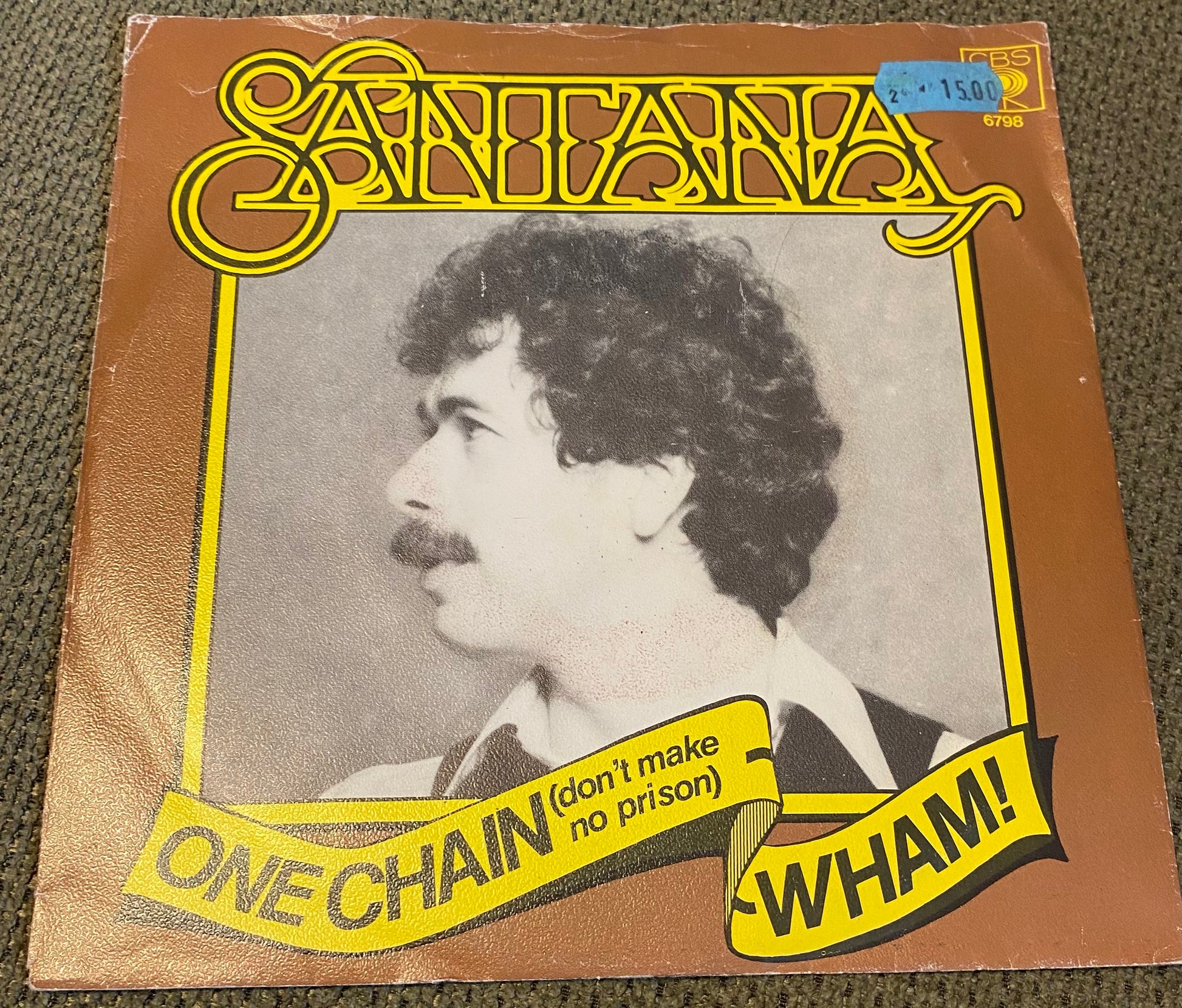 Disque vinyle 45 tours Santana. One chain
