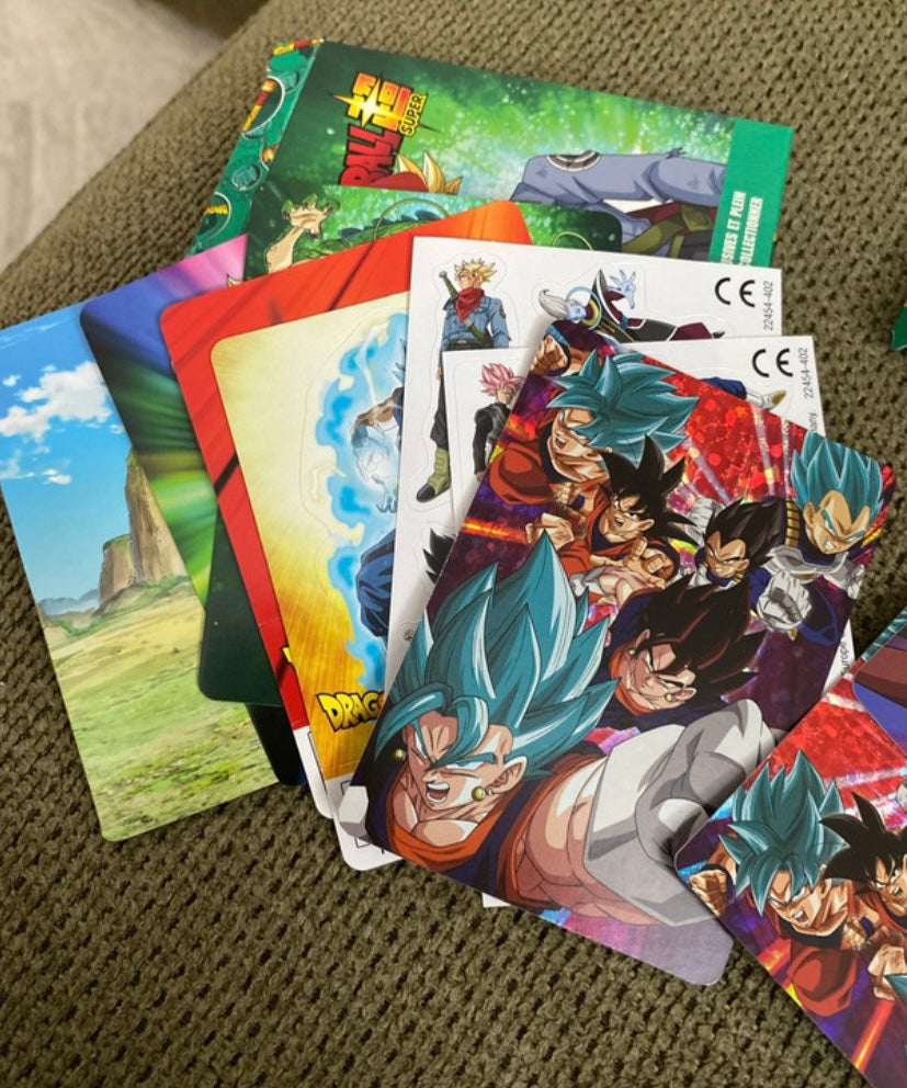 Dragon ball super. Cartes Images collections.  Lot de 2 boites.