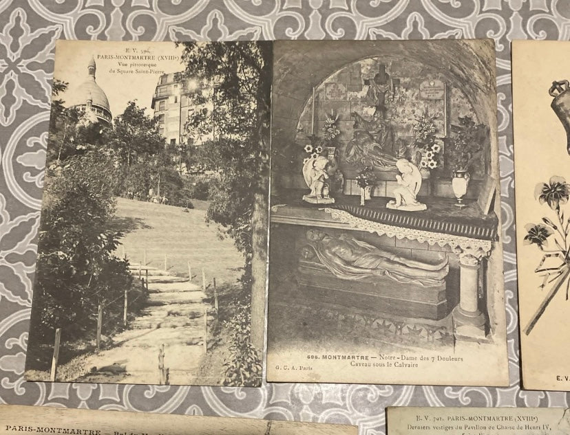 Cartes postales anciennes Montmartre Lot de 13