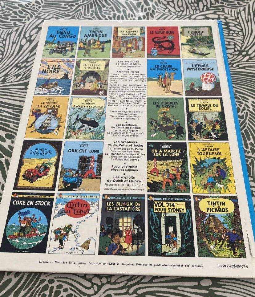 Bd Tintin et le sceptre d’ottokar. Hergé 1982