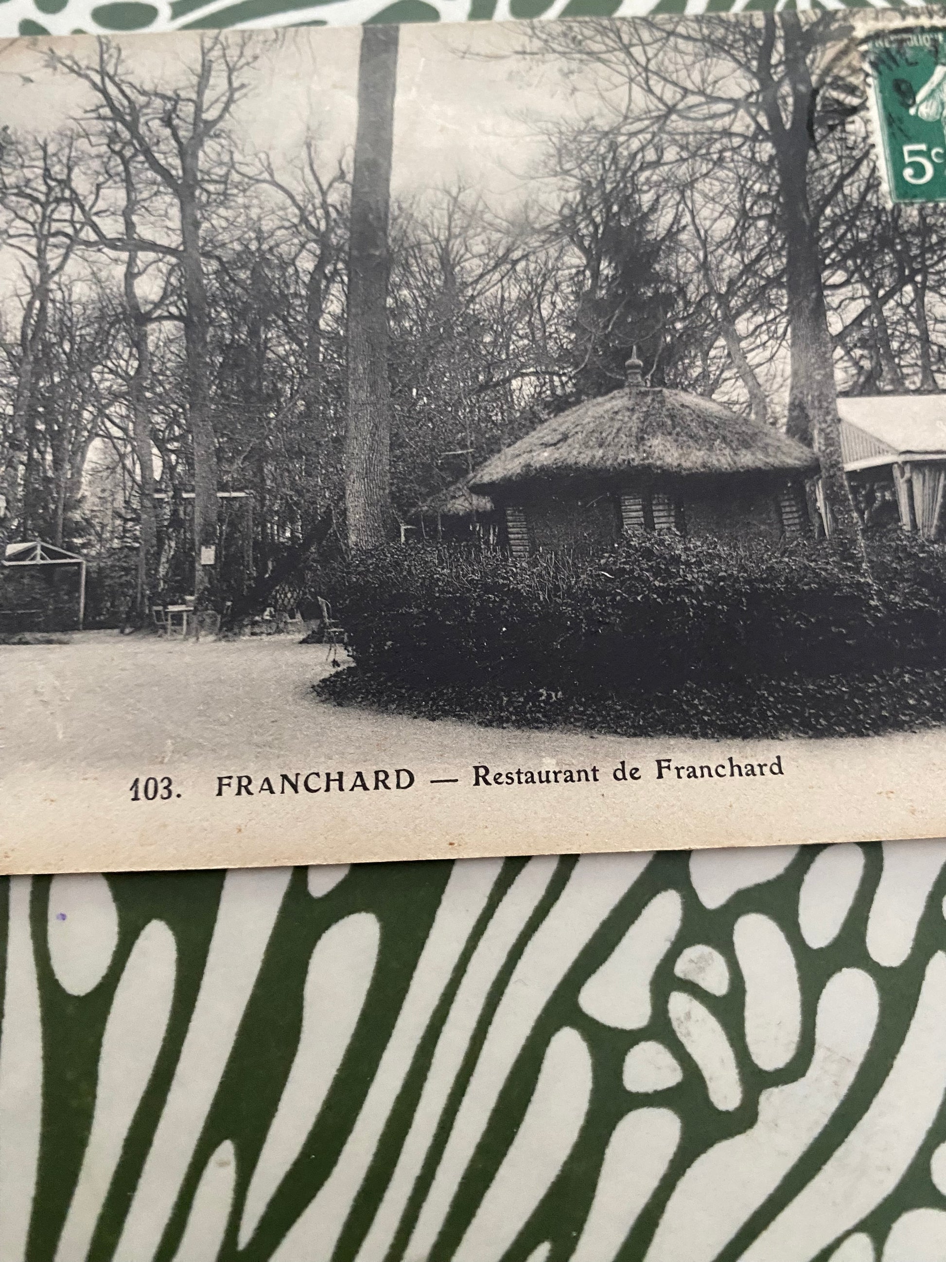 Carte postale ancienne Franchard. Restaurant de Franchard.