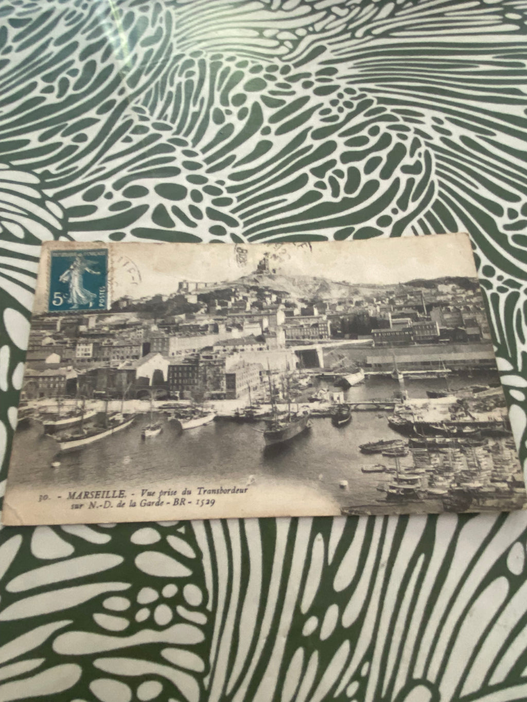 Carte postale ancienne Marseille. Vue prise du transbordeur