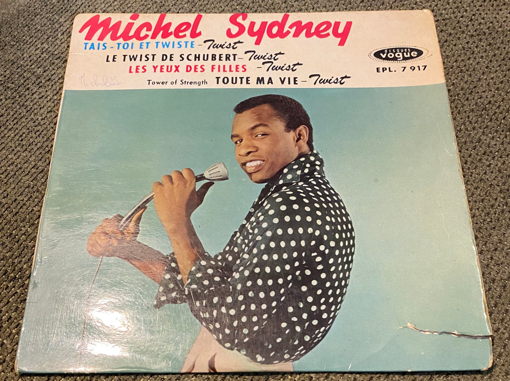 Disque vinyle 45 tours Michel Sydney. Tais toi et Twiste