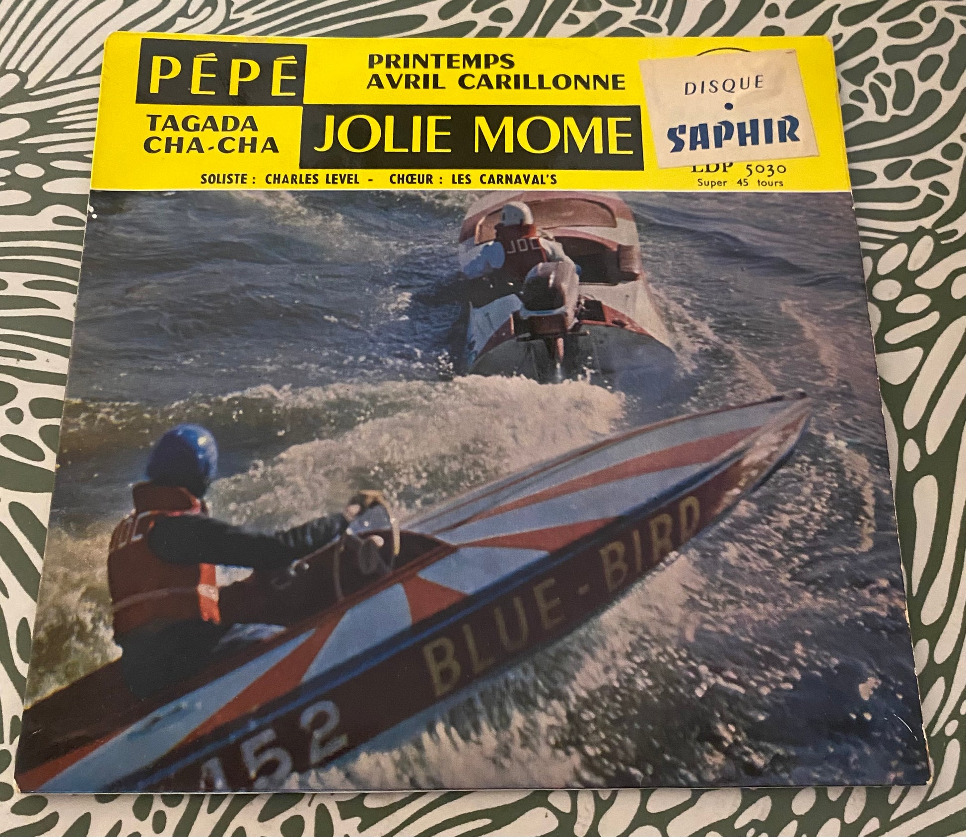 Disque vinyle 45 tours Pépé. Printemps d’avril carillonne