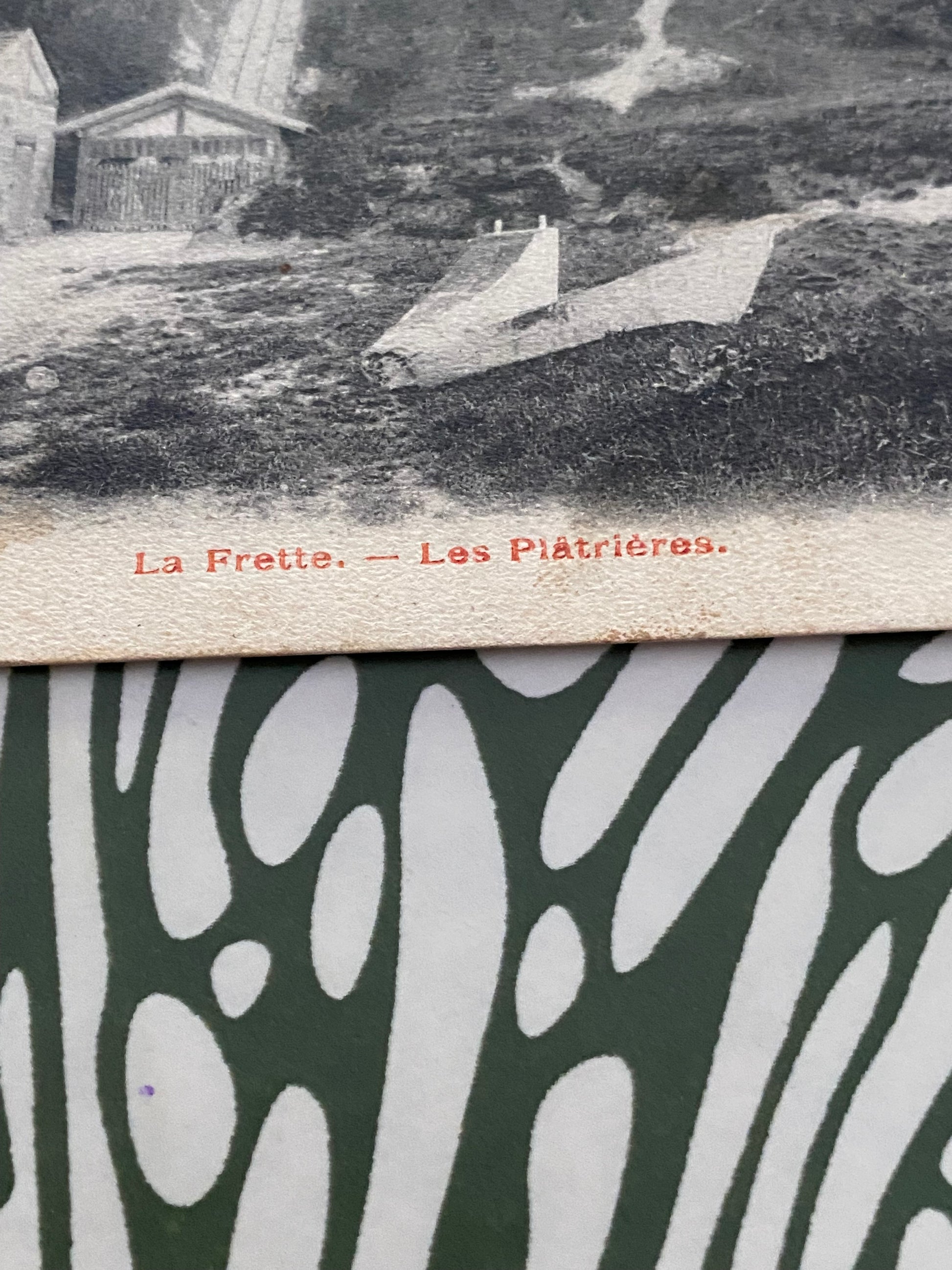 Carte postale ancienne La Frette. Les plâtrières