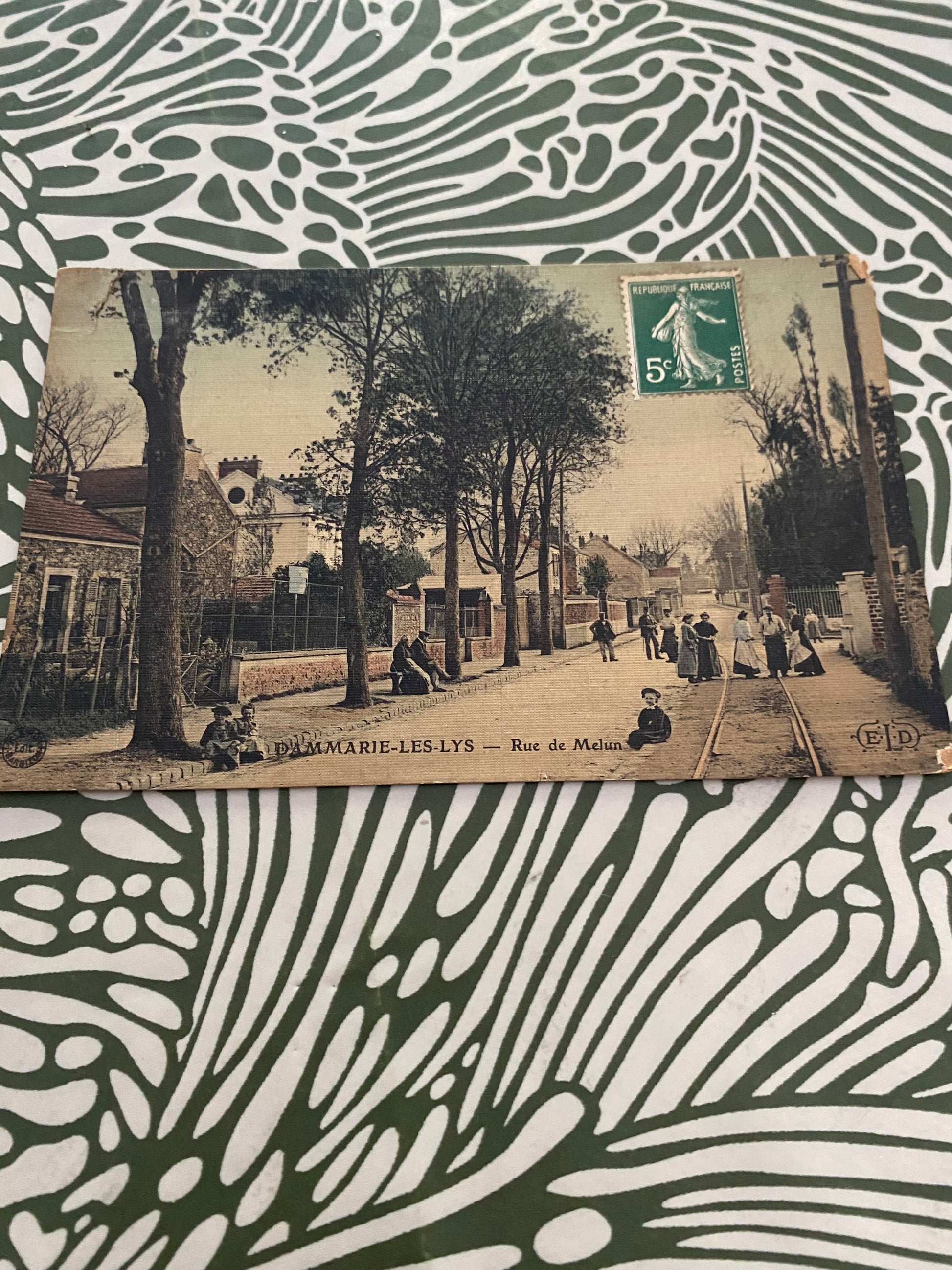 Carte postale ancienne Dammarie les Lys. Rue de Melun