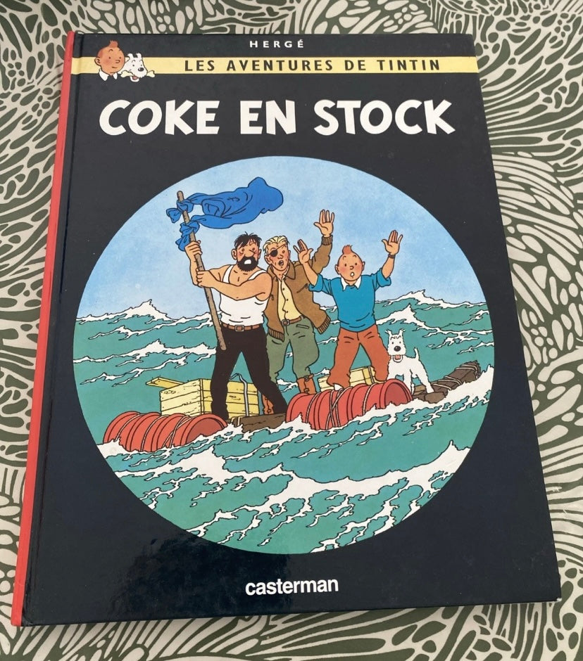 BD Tintin Coke en Stock. Hergé 1986.