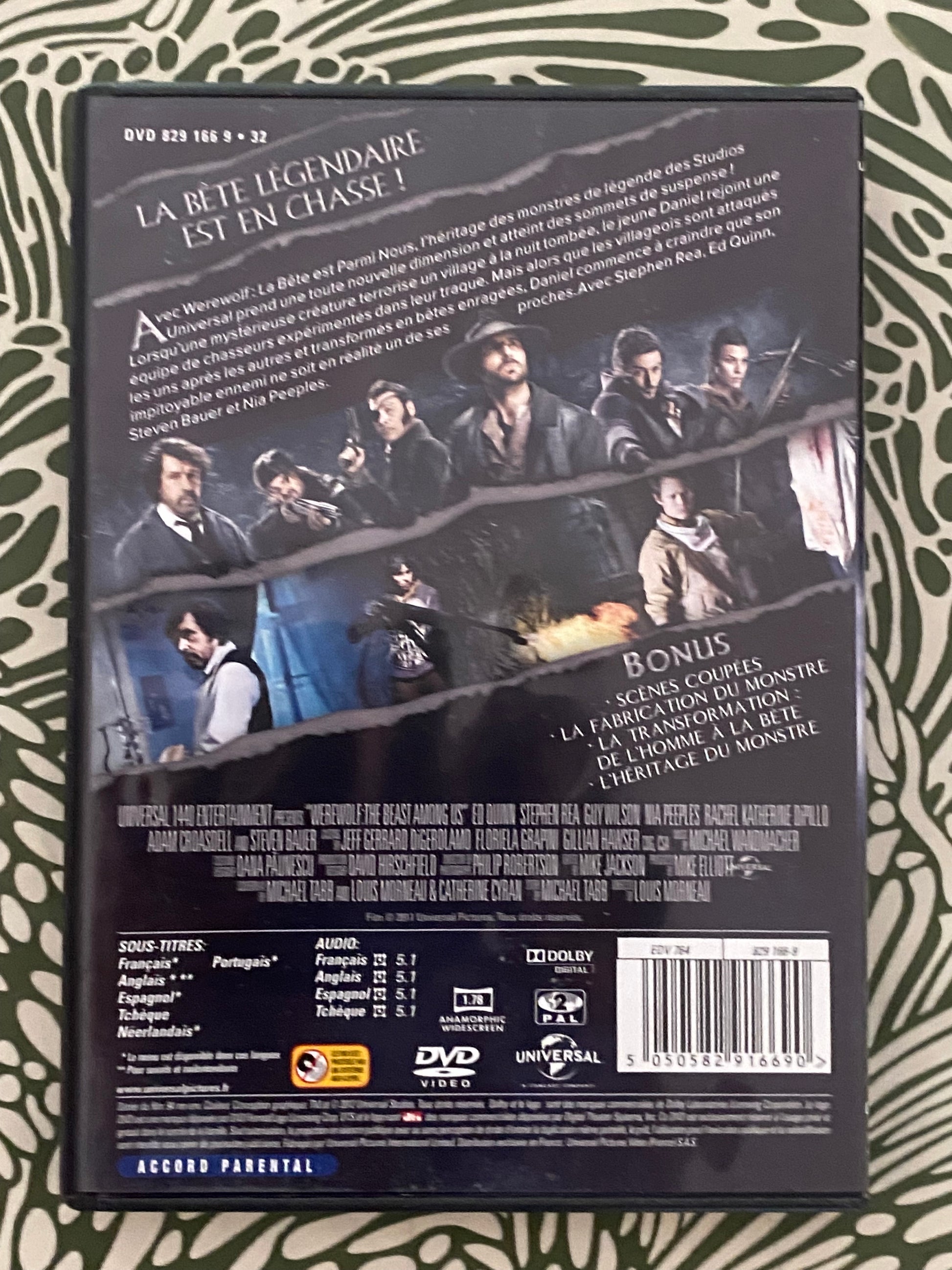 DVD film horreur Werewolf. La nuit du loup garou