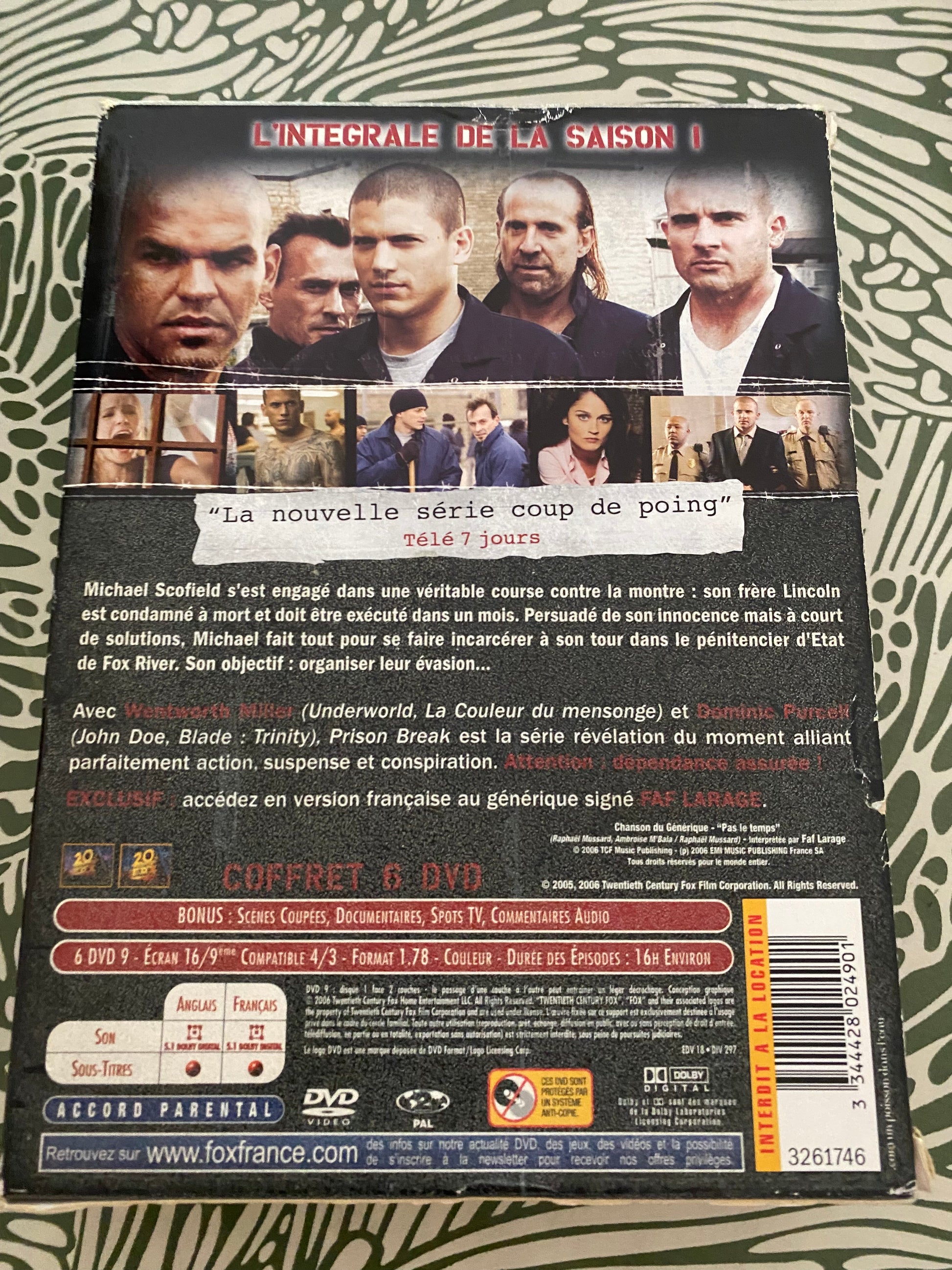 DVD coffret Prison Break Saison 1. DVD x4