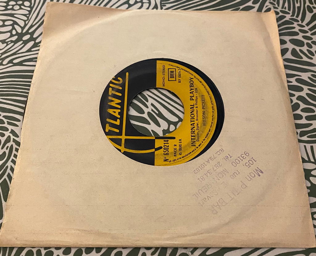 Disque vinyle 45 tours Wilson Pickett. Engine number 9.