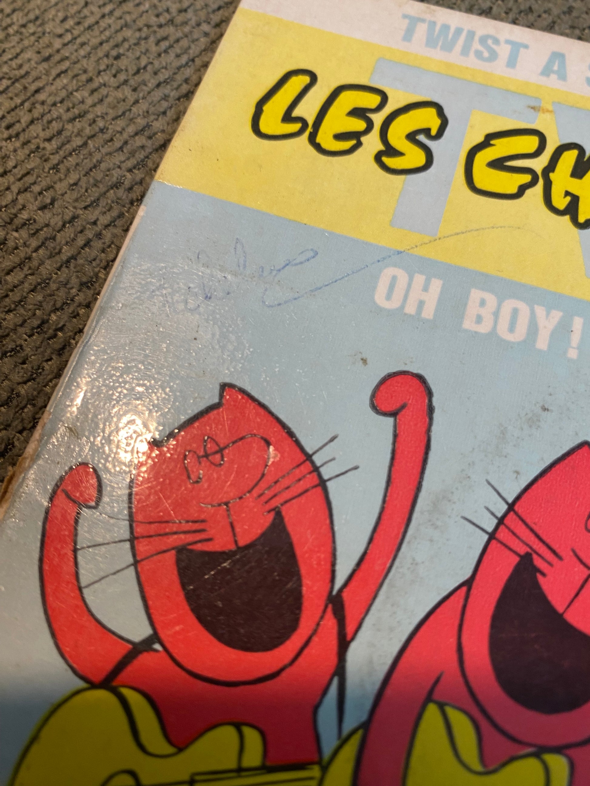 Disque vinyle 45 tours Les chats sauvages. Twist à Saint Tropez