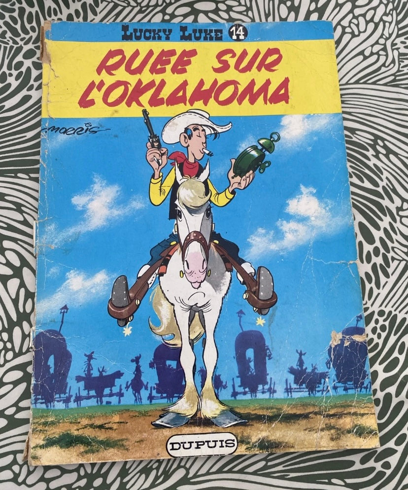 BD ancienne Lucky Luke Ruée sur L’Oklahoma. BD souple 1977
