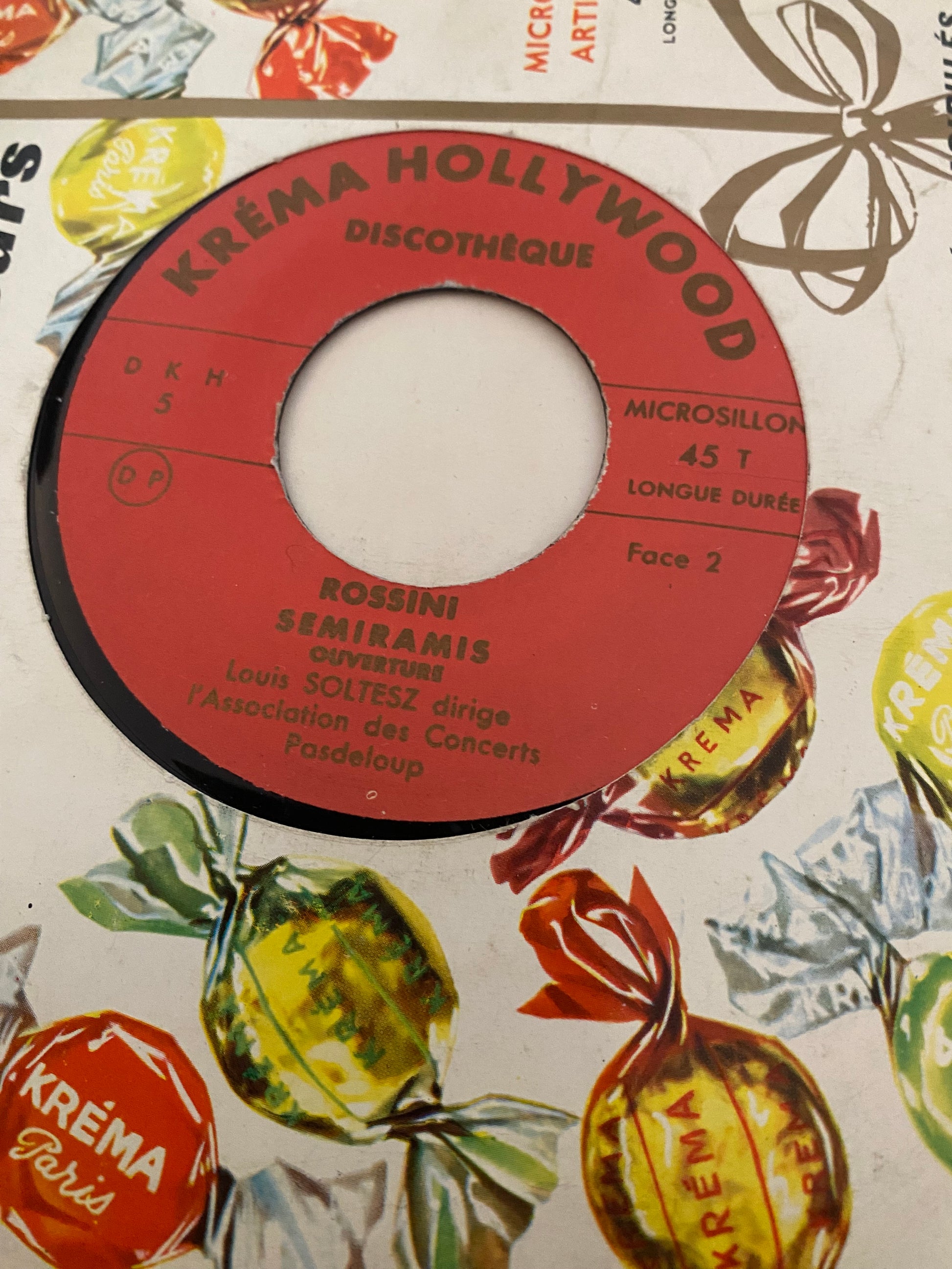 Disque vinyle 45 Tours Krema Rossini Semiramis