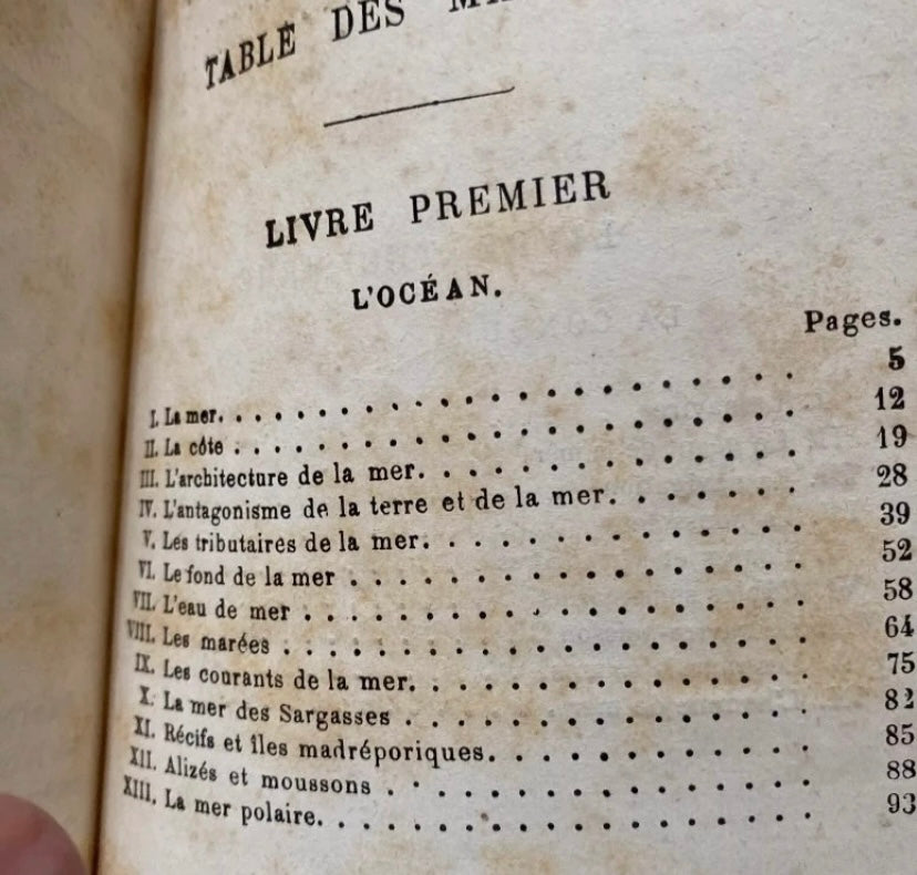 Livre ancien L’Océan par Jules Magny. Livre premier. Foyer du soldat. Tours