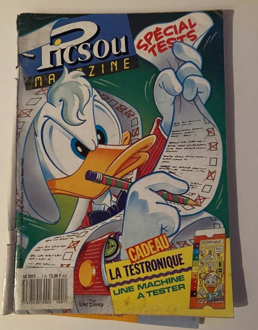 Bd ancienne Picsou Magazine numérique 1 H Spécial Tests. Pas de testronique