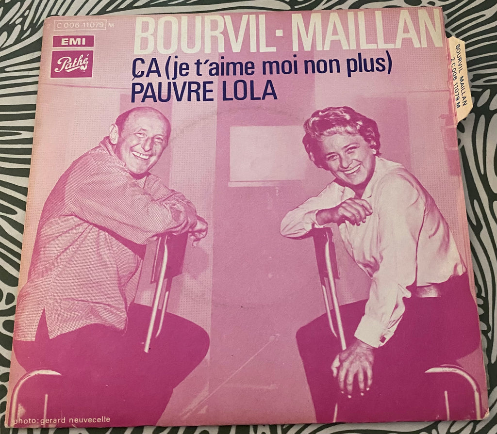 Disque vinyle 45 tours Bourvil-Maillan Ça, je t’aide moi non plus