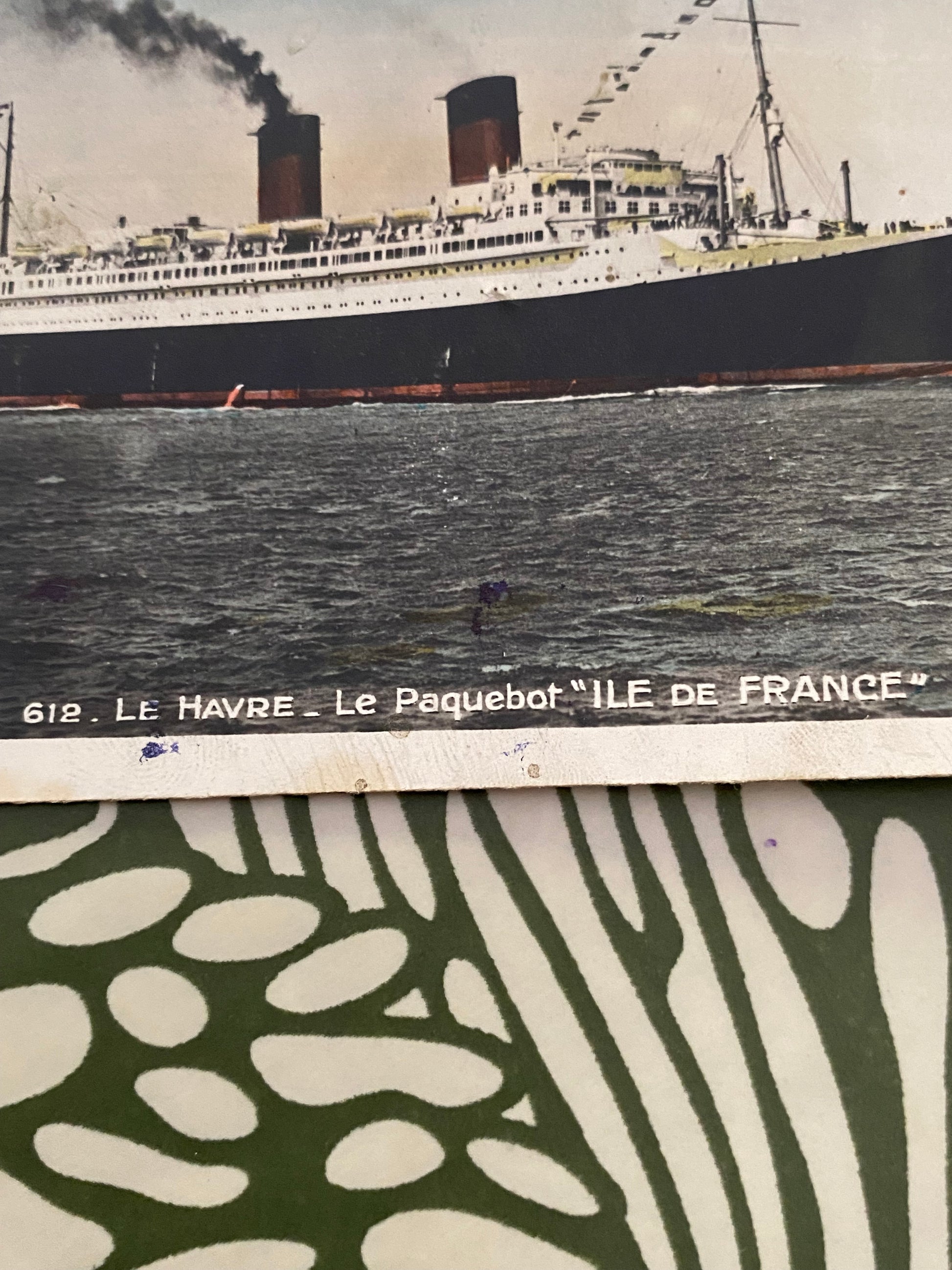 Carte postale ancienne. Le Havre Le Paquebot Île de France