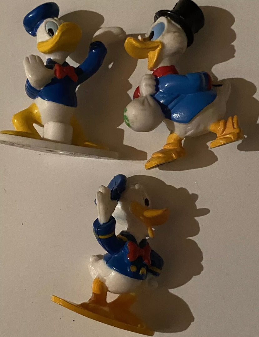 Figurines anciennes Picsou Donald Lestle Lot de 3