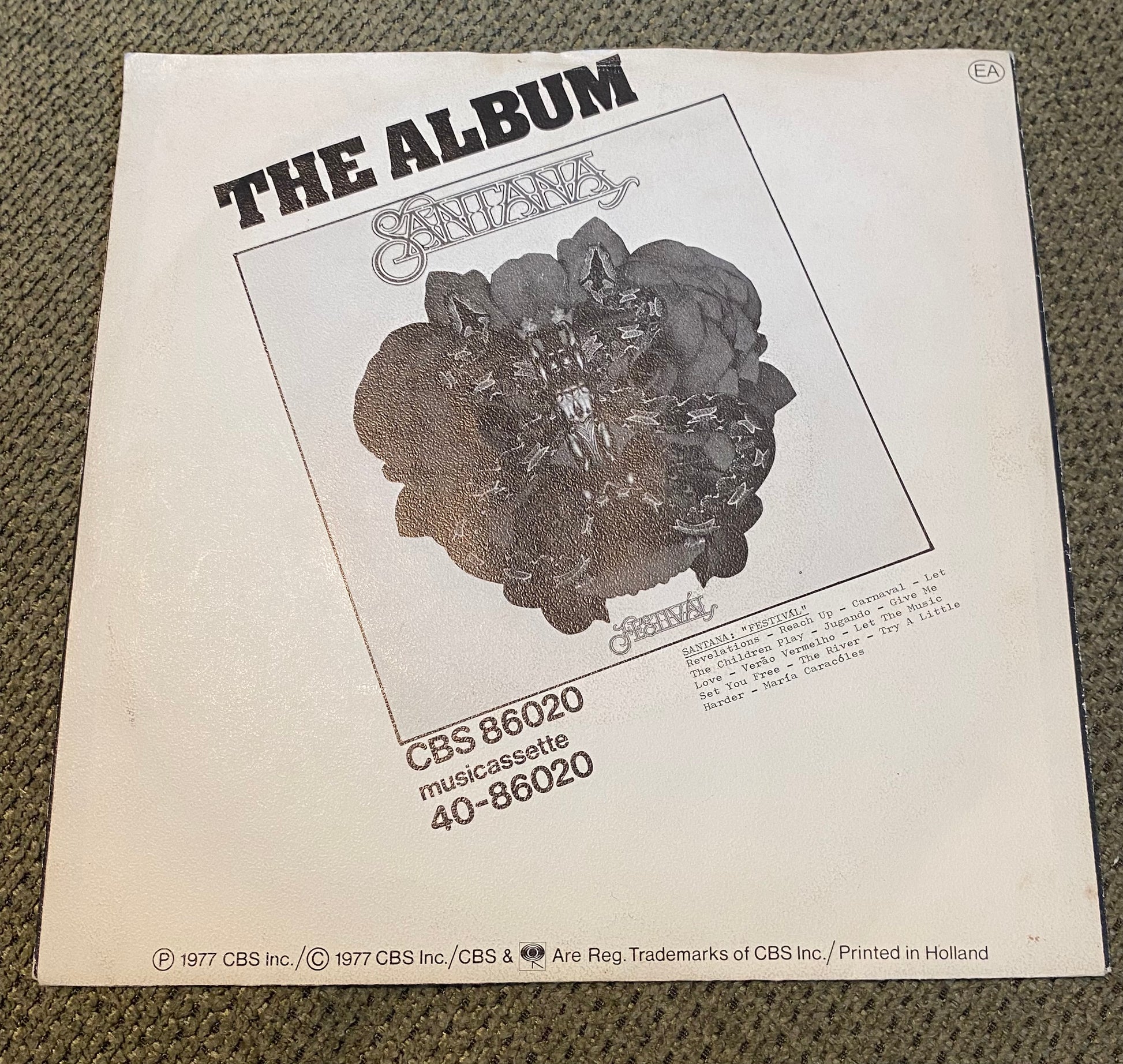 Disque vinyle 45 tours Santana. Let the Children play