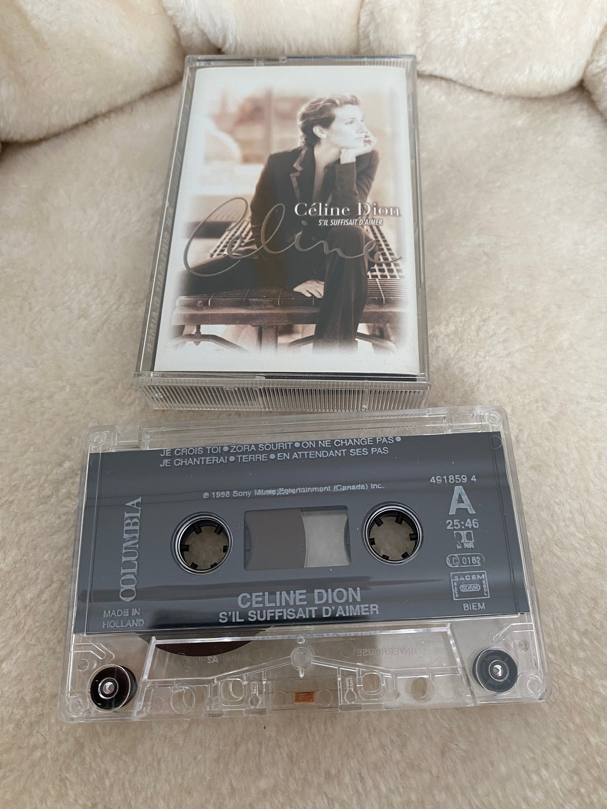 Cassette audio Céline Dion. S’il suffisait d’aimer.