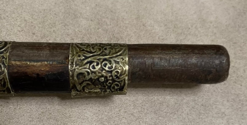 Jouet ? Objet de décoration fusil turc ou marocain du 19ieme bois et métal 53 cm