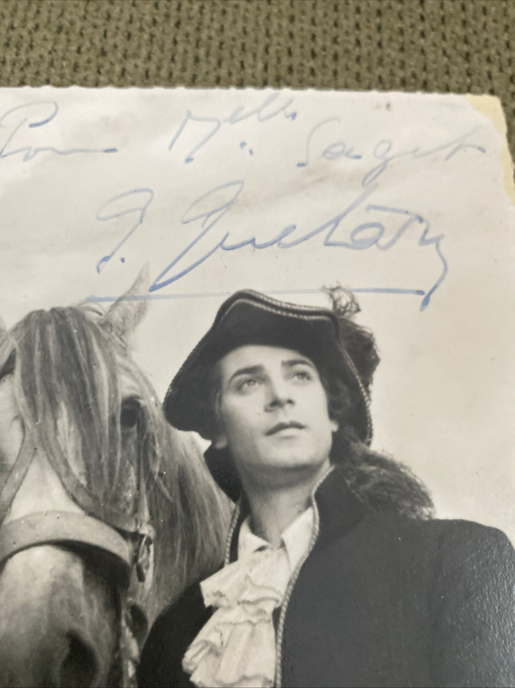 Carte postale carte promo dédicacée Georges Guetary