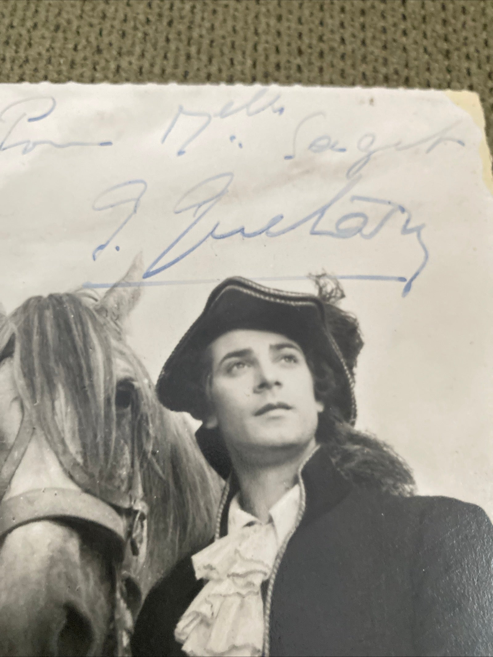 Carte postale carte promo dédicacée Georges Guetary