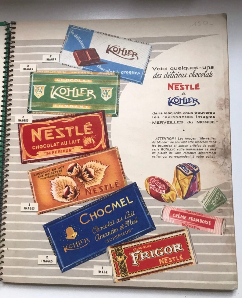 Album d’images, Nestlé, 1954–1955, les merveilles du monde complet