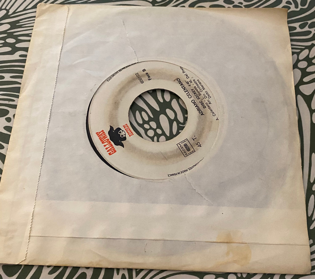 Disque vinyle 45 Tours Adriano Celentano. Disk Jockey