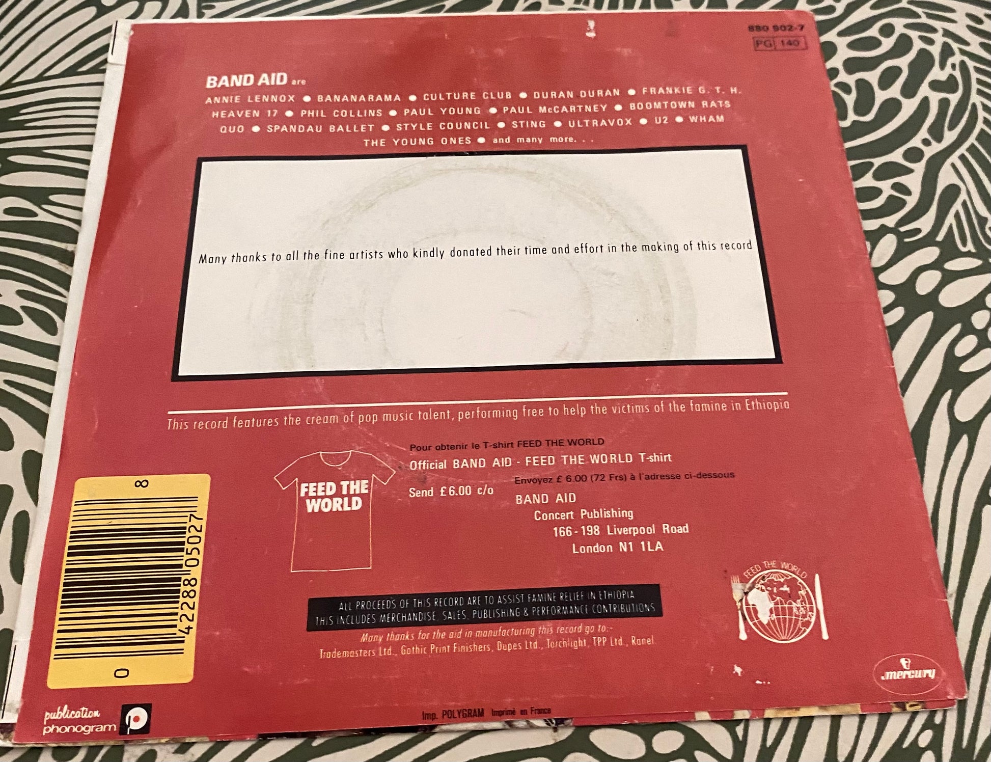 Disque vinyle 45 Tours Do they Knowit’s Christmas