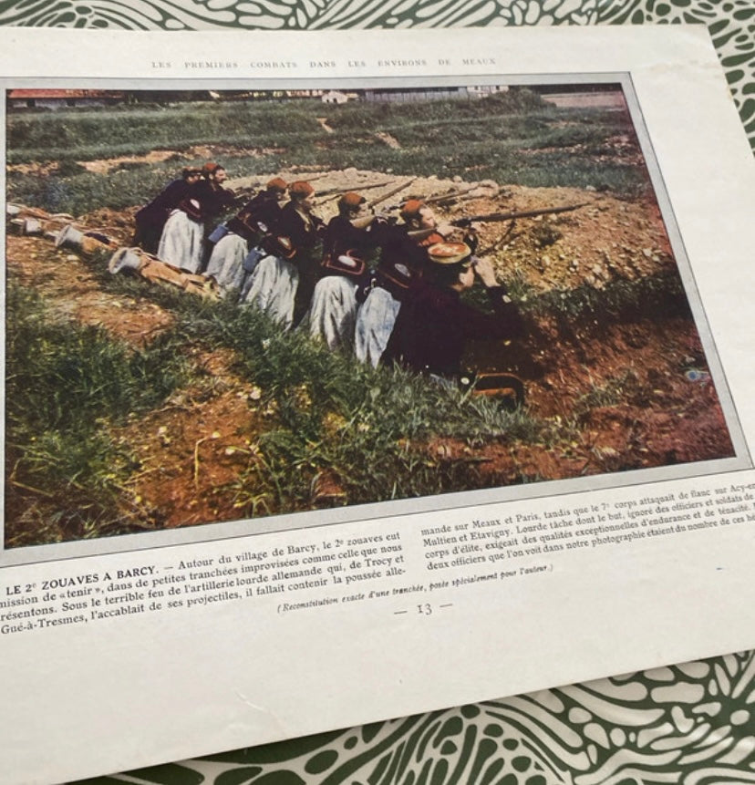 Revue ancienne les champs de bataille de la marne. Numéro 1 début 1900.