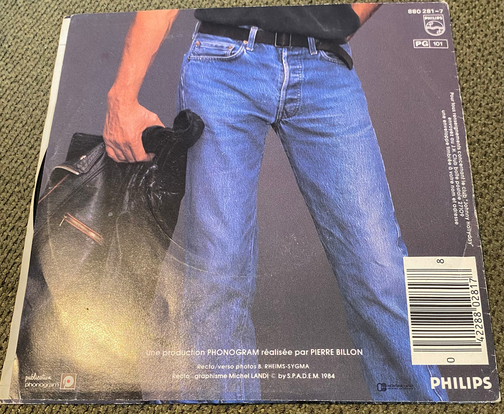 Disque vinyle 45 tours Johnny Hallyday. Ne tuez pas la liberté