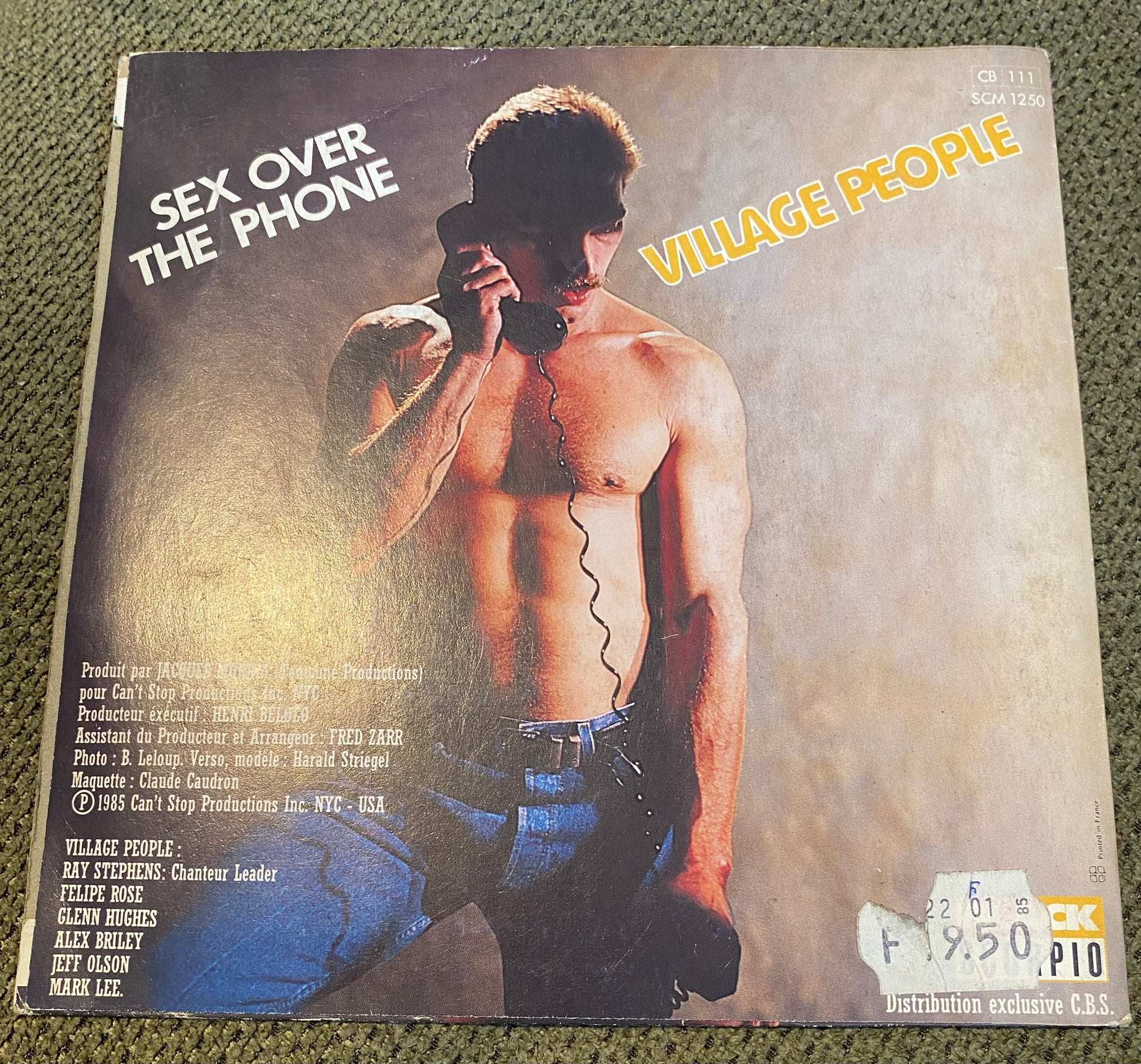 Disque vinyle 45 tours Village People Sex over the phone 1985
