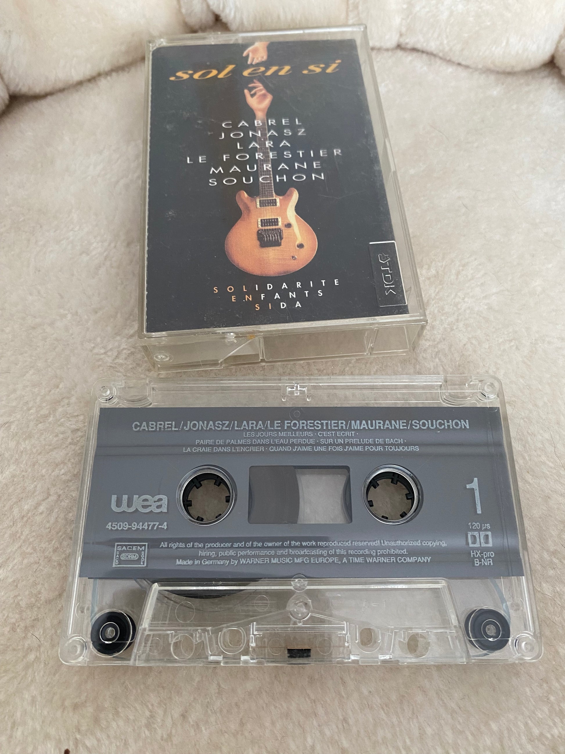Cassette audio Sol En Si. Solidarité enfants sida.